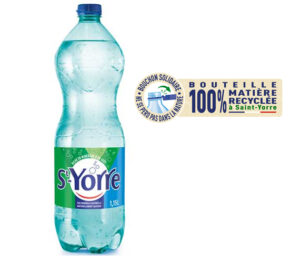 A partir d’avril 2022, la bouteille St-Yorre sera désormais en matière 100% recyclée